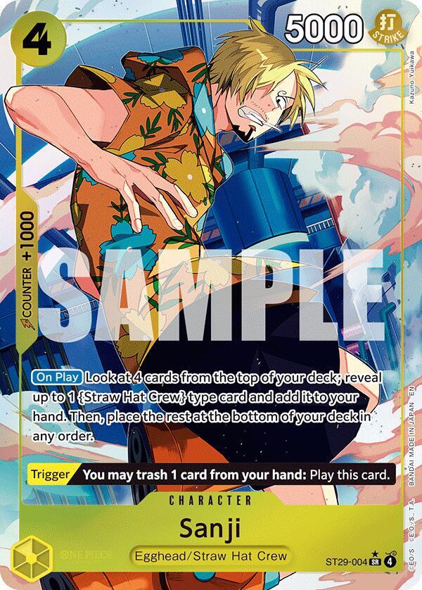Sanji ST29-004 (Starter Deck 29: Egghead)  - Full Art Foil | Good Games Morley