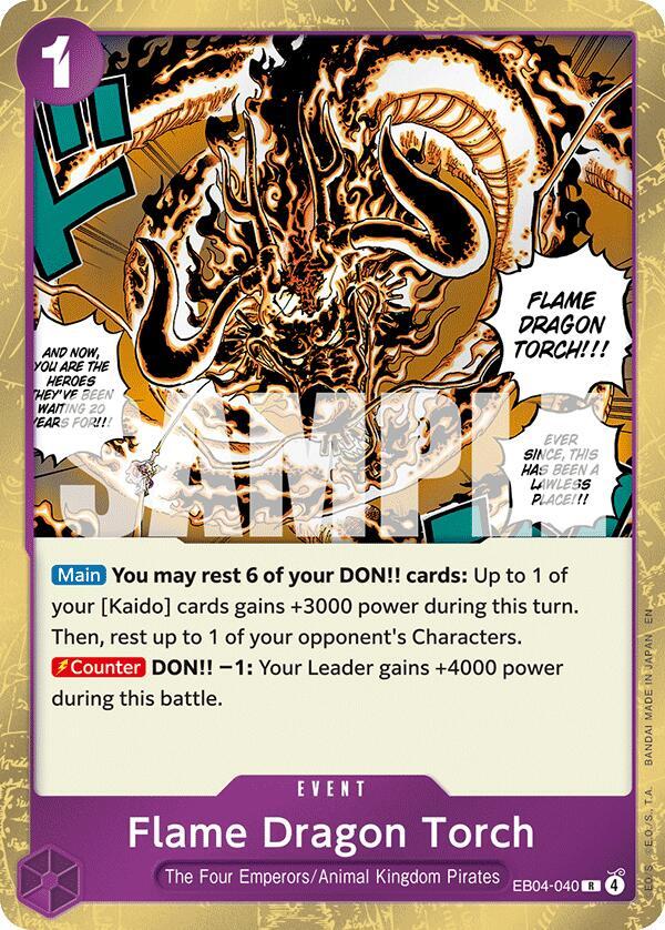Flame Dragon Torch EB04-040 (The Azure Sea's Seven)  - Foil | Good Games Morley