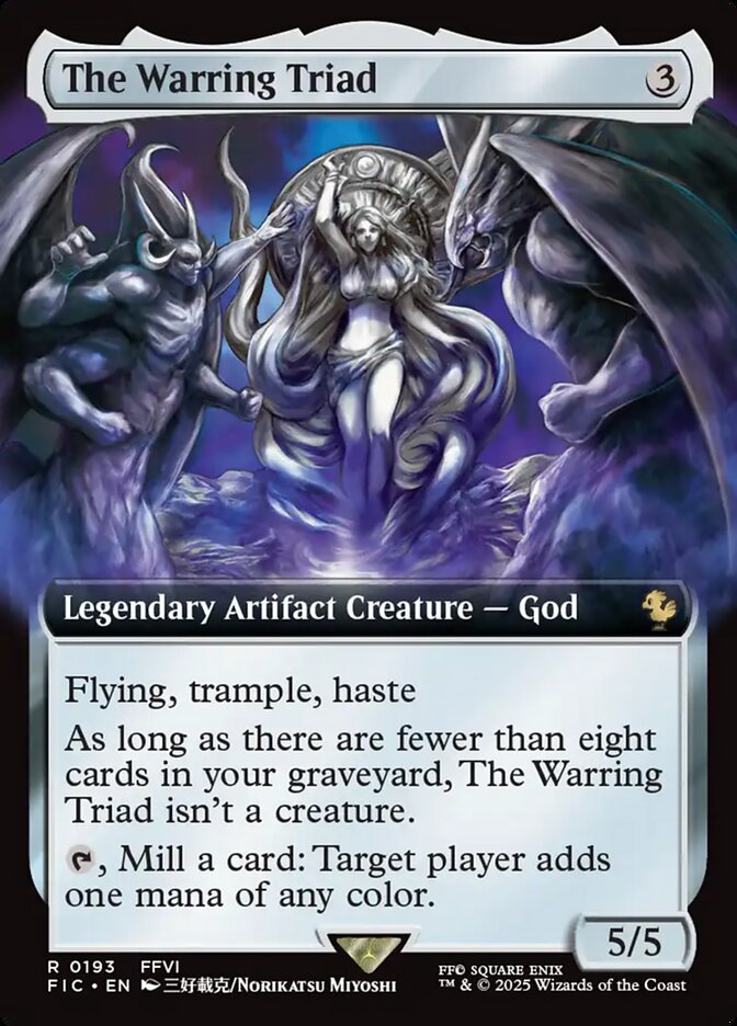 The Warring Triad 193 (Commander: FINAL FANTASY)  - Extended Art | Good Games Morley