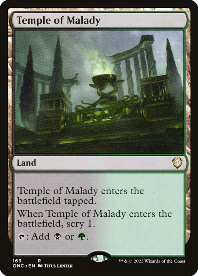 Temple of Malady 169/28 (Commander: Phyrexia: All Will Be One)  | Good Games Morley
