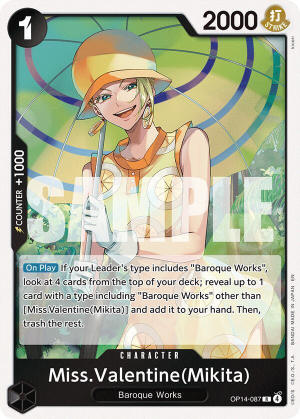 Miss.Valentine(Mikita) OP14-087 (The Azure Sea's Seven)  - Foil | Good Games Morley