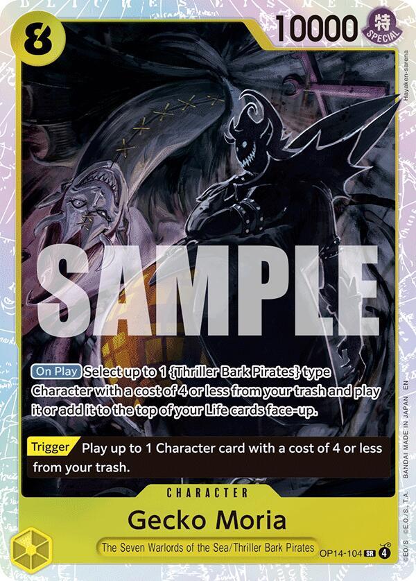 Gecko Moria OP14-104 (The Azure Sea's Seven)  - Foil | Good Games Morley