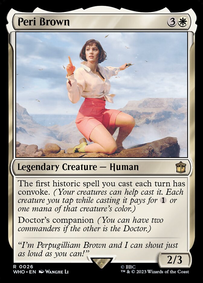 Peri Brown 26/331 (Universes Beyond: Doctor Who)  - Foil | Good Games Morley