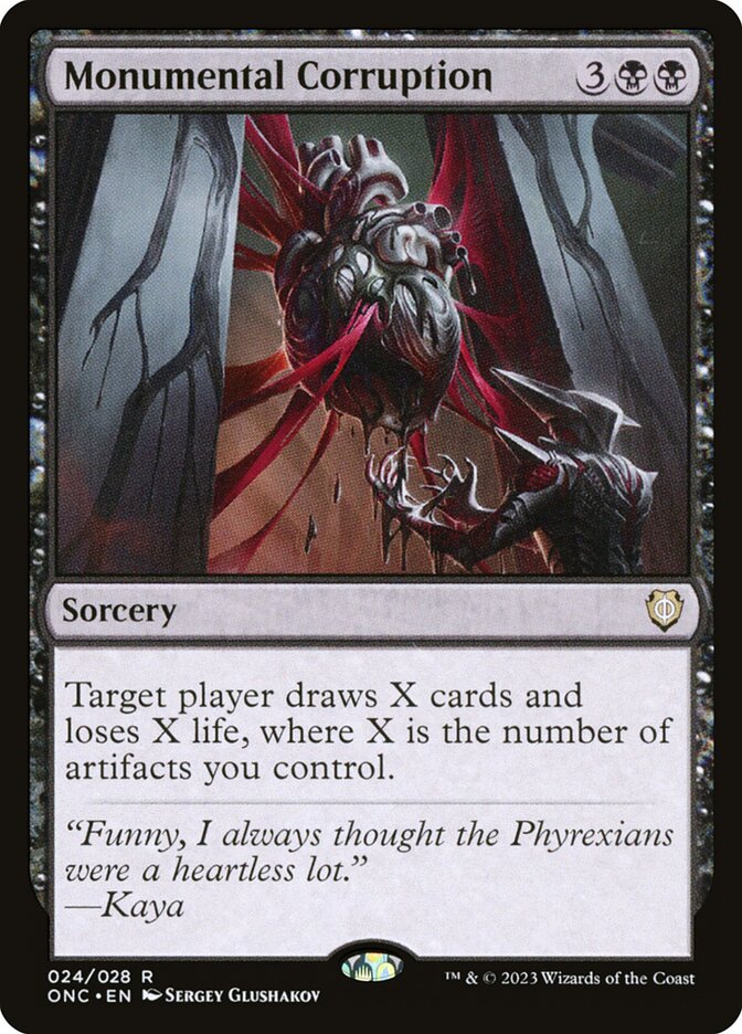 Monumental Corruption 24 (Commander: Phyrexia: All Will Be One)  | Good Games Morley