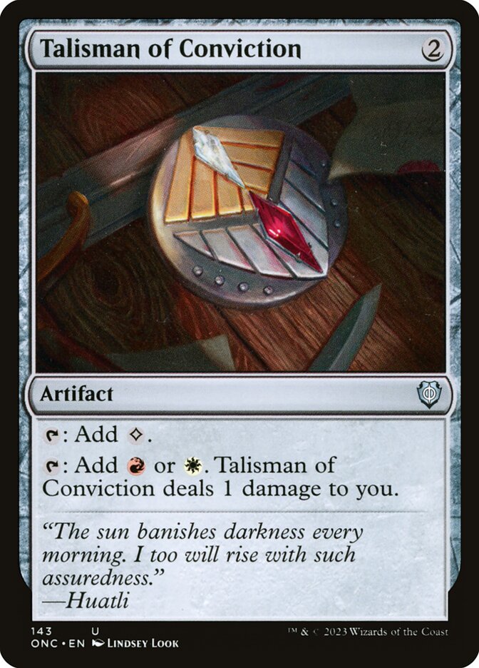 Talisman of Conviction 143/28 (Commander: Phyrexia: All Will Be One)  | Good Games Morley