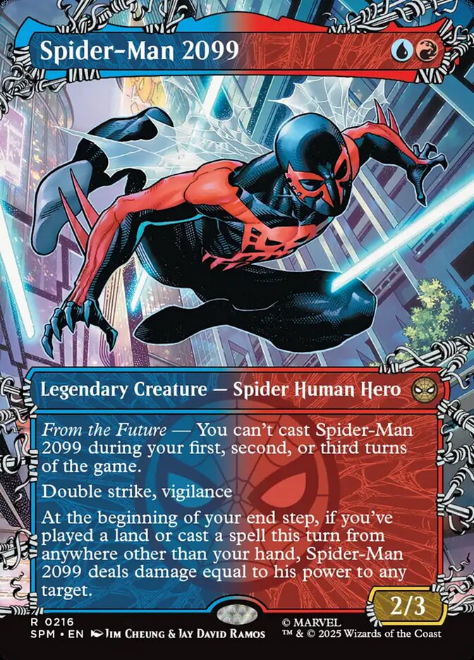 Spider-Man 2099 216 (Marvel's Spider-Man)  - Showcase Foil | Good Games Morley