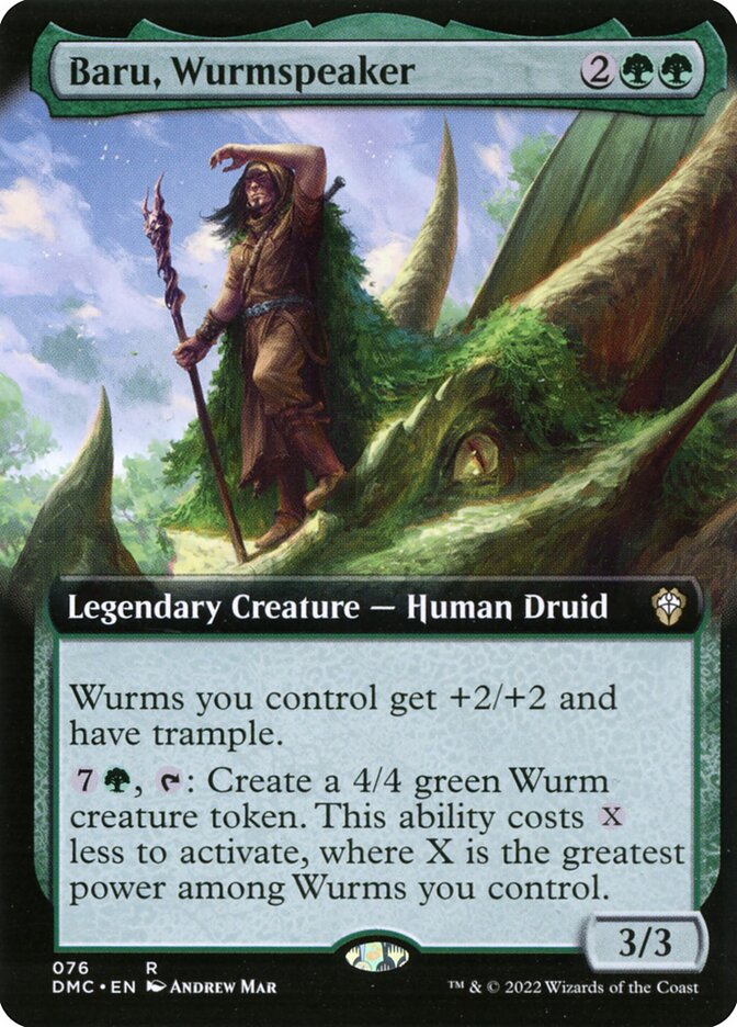 Baru, Wurmspeaker 76 (Commander: Dominaria United)  - Foil | Good Games Morley