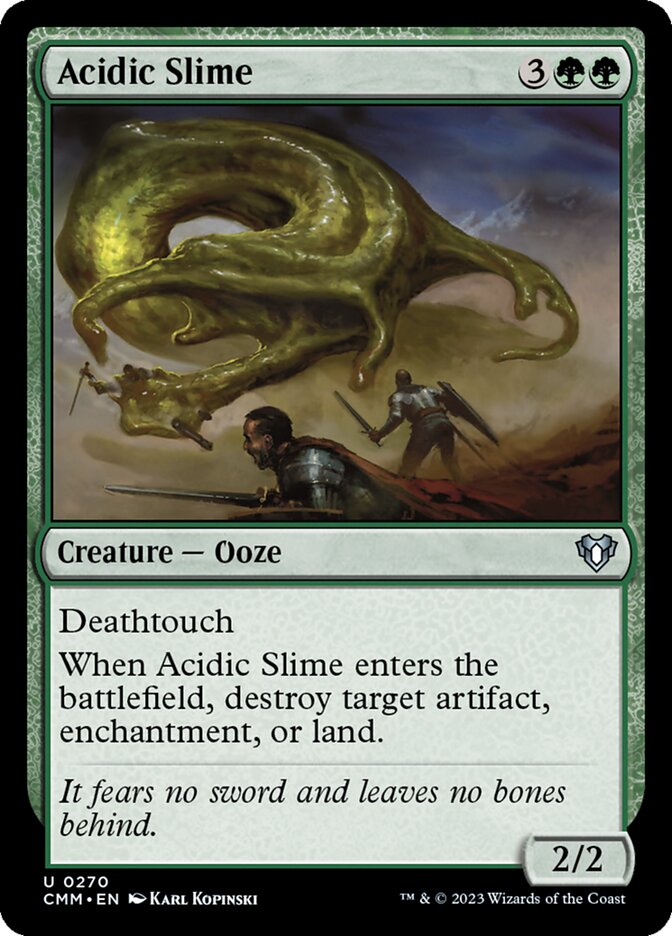 Acidic Slime 270 (Commander Masters)  - Foil | Good Games Morley