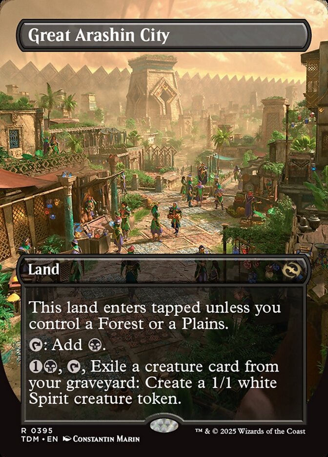 Great Arashin City 395/291 (Tarkir: Dragonstorm)  - Borderless Foil | Good Games Morley