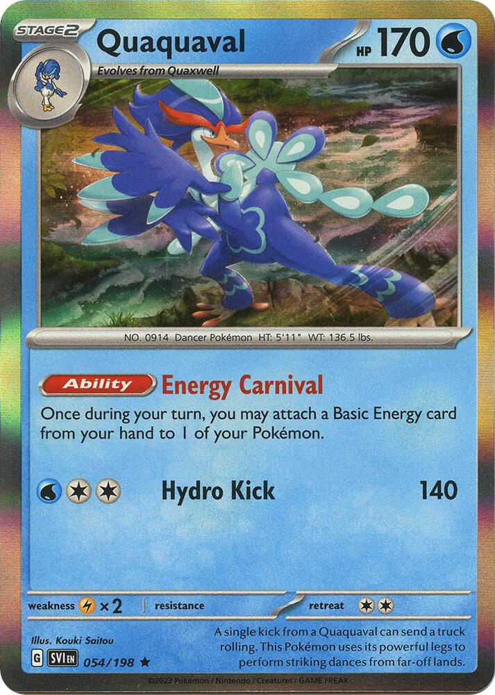 Quaquaval 054/198 (SV01: Scarlet & Violet Base Set)  - Holofoil | Good Games Morley