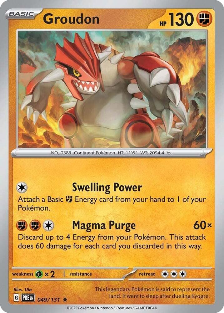 Groudon 049/131 (SV: Prismatic Evolutions)  - Holofoil | Good Games Morley