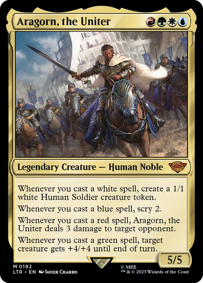 Aragorn, the Uniter 192/281 (Universes Beyond: The Lord of the Rings: Tales of Middle-earth)  - Foil | Good Games Morley