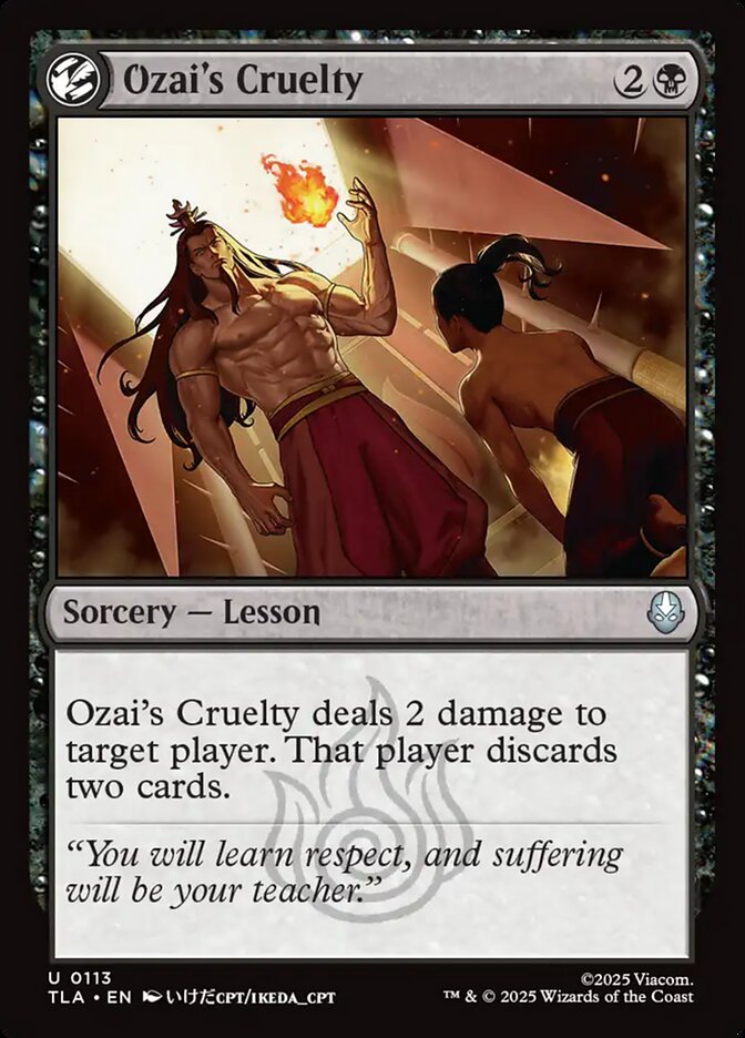 Ozai's Cruelty 113/286 (Avatar: The Last Airbender)  - Foil | Good Games Morley