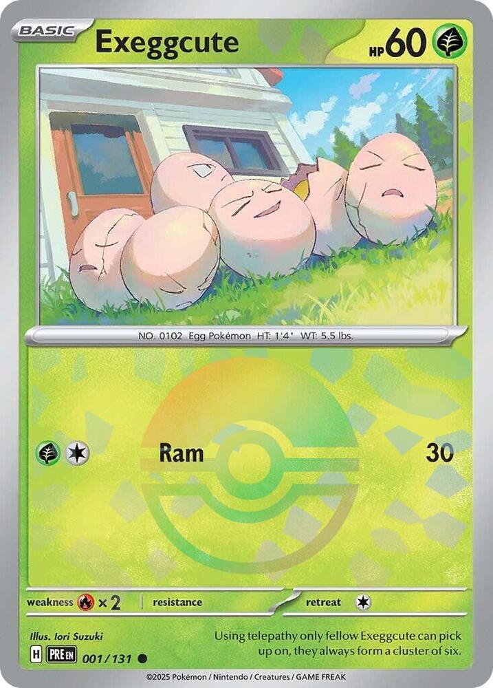 Exeggcute 001/131 (SV: Prismatic Evolutions)  - Poke Ball Holofoil | Good Games Morley
