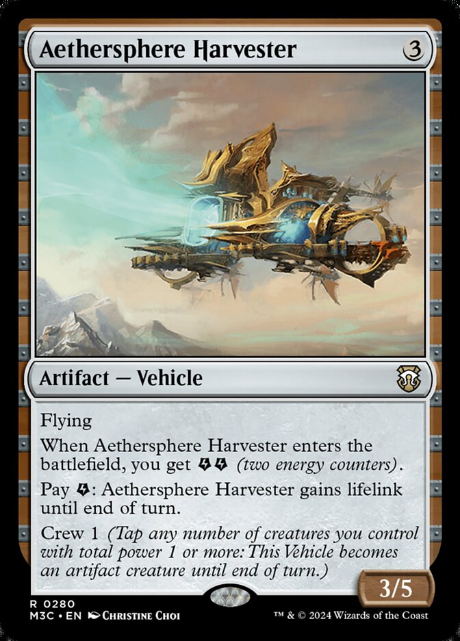Aethersphere Harvester 280/411 (Commander: Modern Horizons 3)  | Good Games Morley