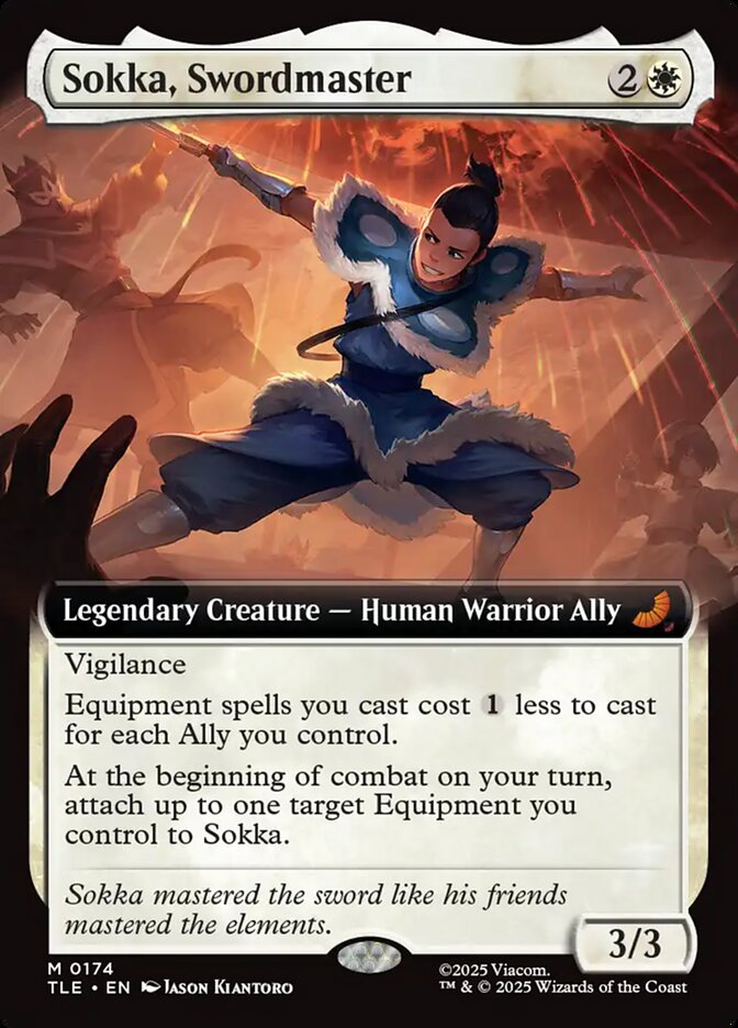 Sokka, Swordmaster 174/317 (Avatar: The Last Airbender: Eternal-Legal)  - Extended Art Foil | Good Games Morley