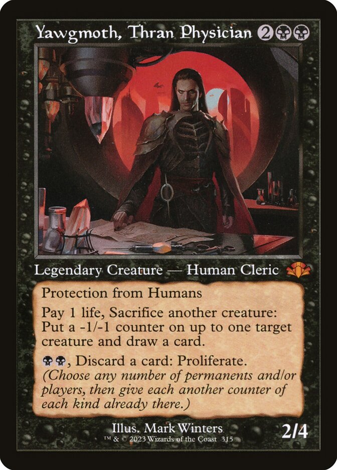 Yawgmoth, Thran Physician 315 (Dominaria Remastered)  - Retro | Good Games Morley