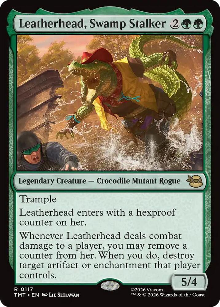 Leatherhead, Swamp Stalker 117/190 (Teenage Mutant Ninja Turtles)  - Foil | Good Games Morley