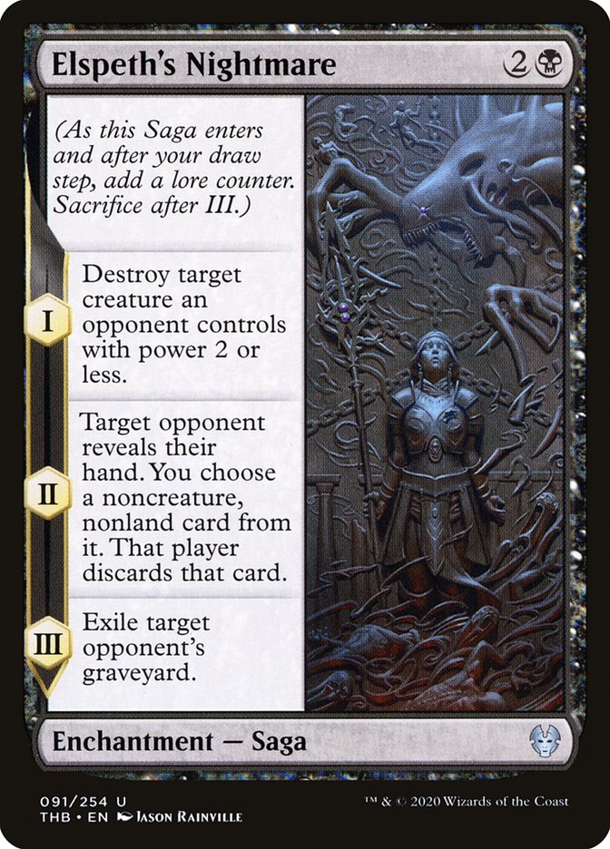 Elspeth's Nightmare 91/254 (Theros Beyond Death)  - Foil | Good Games Morley