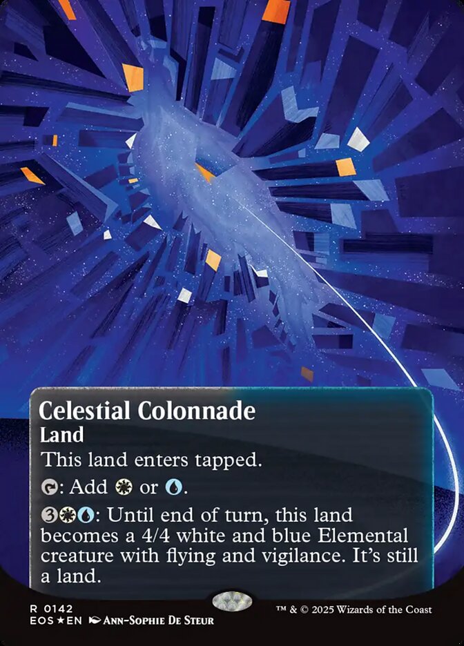 Celestial Colonnade 142/45 (Edge of Eternities: Stellar Sights)  - Borderless Galaxy Foil | Good Games Morley