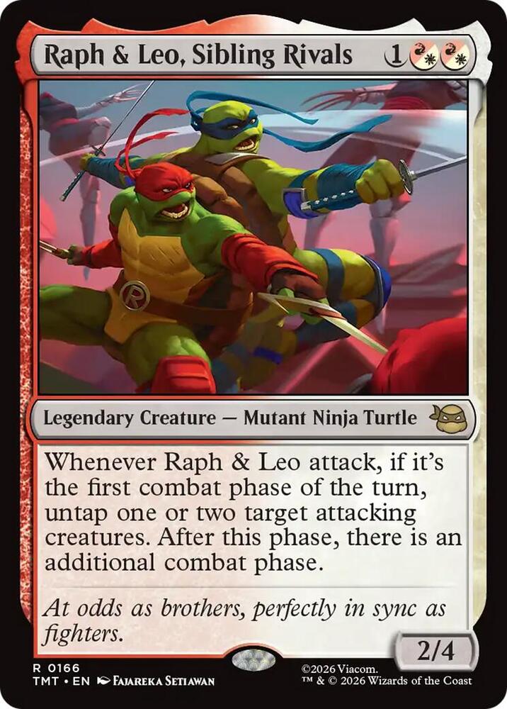 Raph and Leo Sibling Rivals 166 (Teenage Mutant Ninja Turtles)  - Foil | Good Games Morley