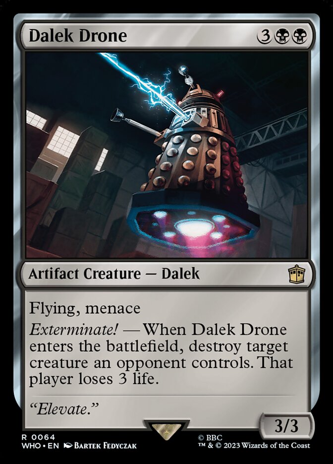 Dalek Drone 64/331 (Universes Beyond: Doctor Who)  - Foil | Good Games Morley
