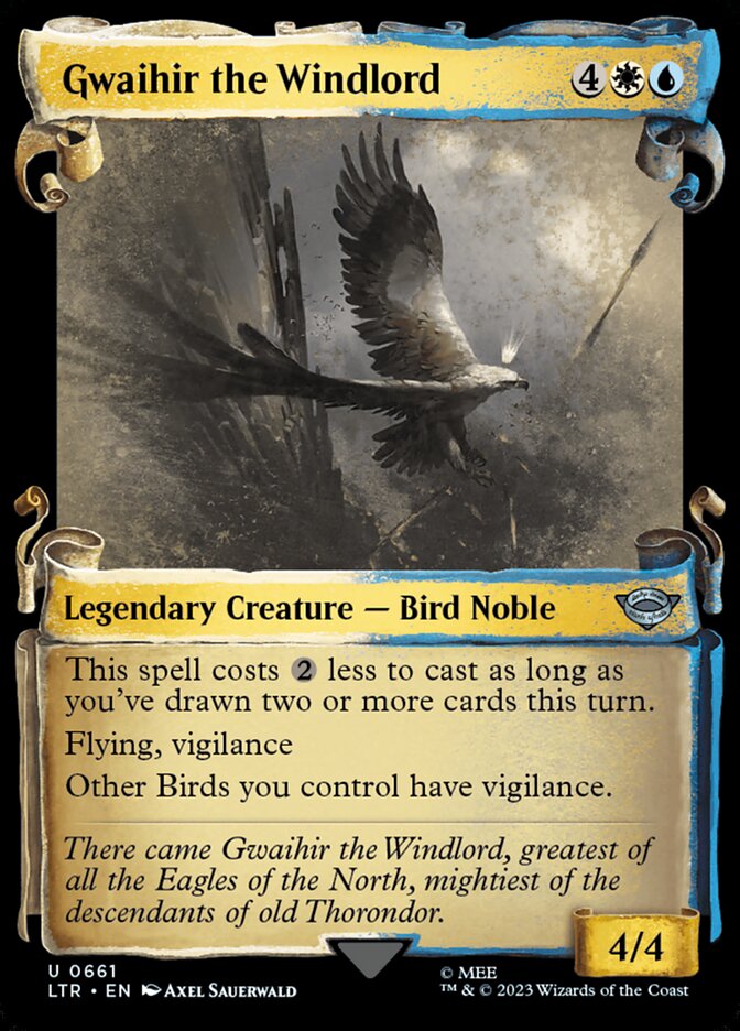 Gwaihir the Windlord 661 (Universes Beyond: The Lord of the Rings: Tales of Middle-earth)  - Showcase Scroll Foil | Good Games Morley