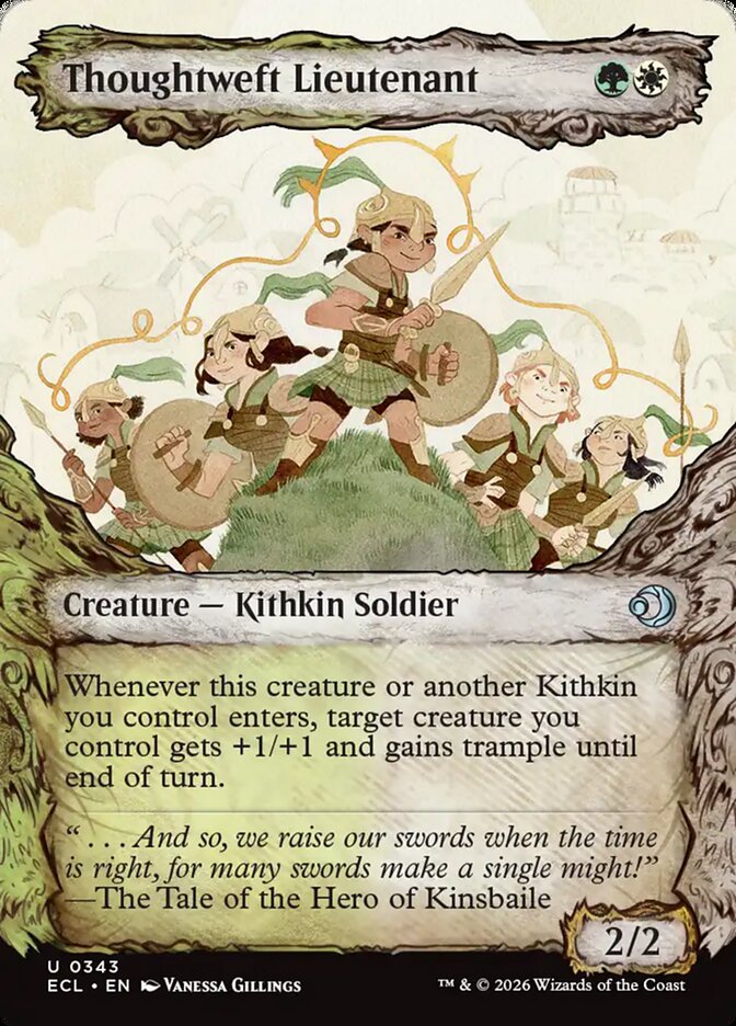Thoughtweft Lieutenant  343/273 (Lorwyn Eclipsed)  - Showcase Foil | Good Games Morley