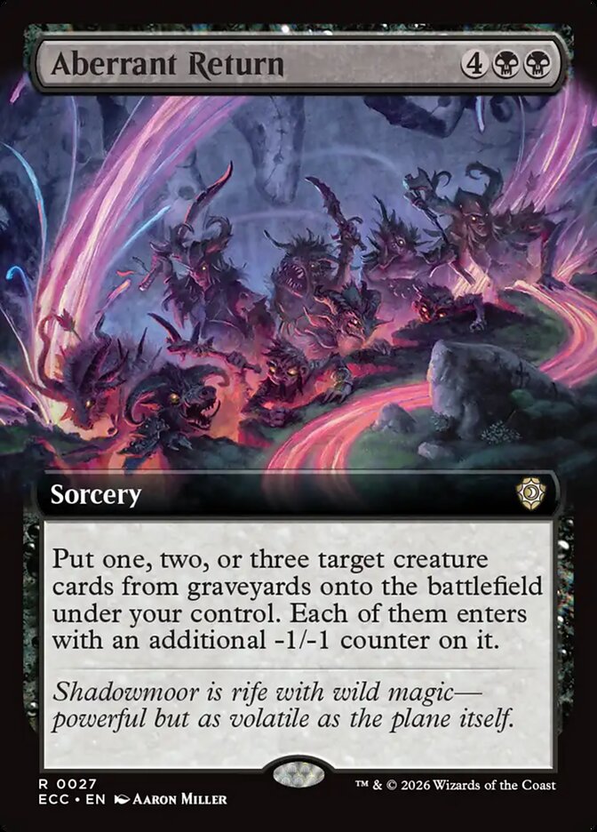 Aberrant Return  27 (Commander: Lorwyn Eclipsed)  - Extended Art | Good Games Morley