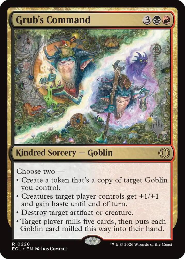 Grubs Command 228p/87 (Promo Pack: Lorwyn Eclipsed)  - Foil | Good Games Morley