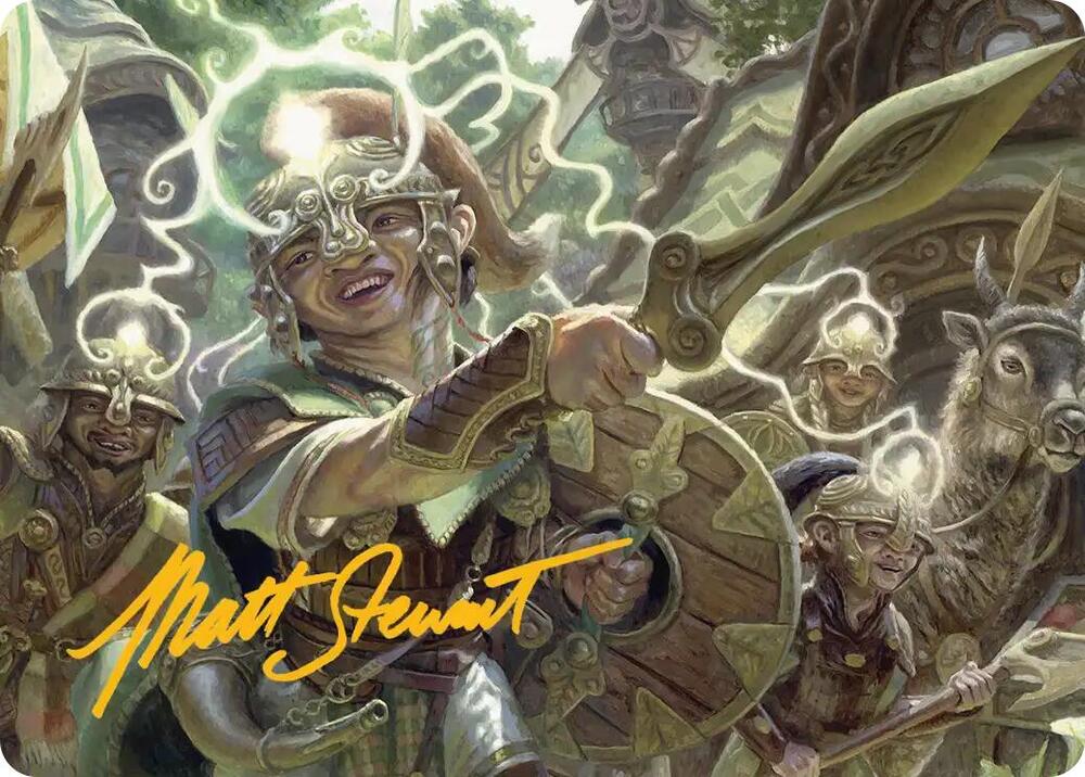Thoughtweft Lieutenant Art Card Gold Stamped Signature 26 (Art Series: Lorwyn Eclipsed)  | Good Games Morley