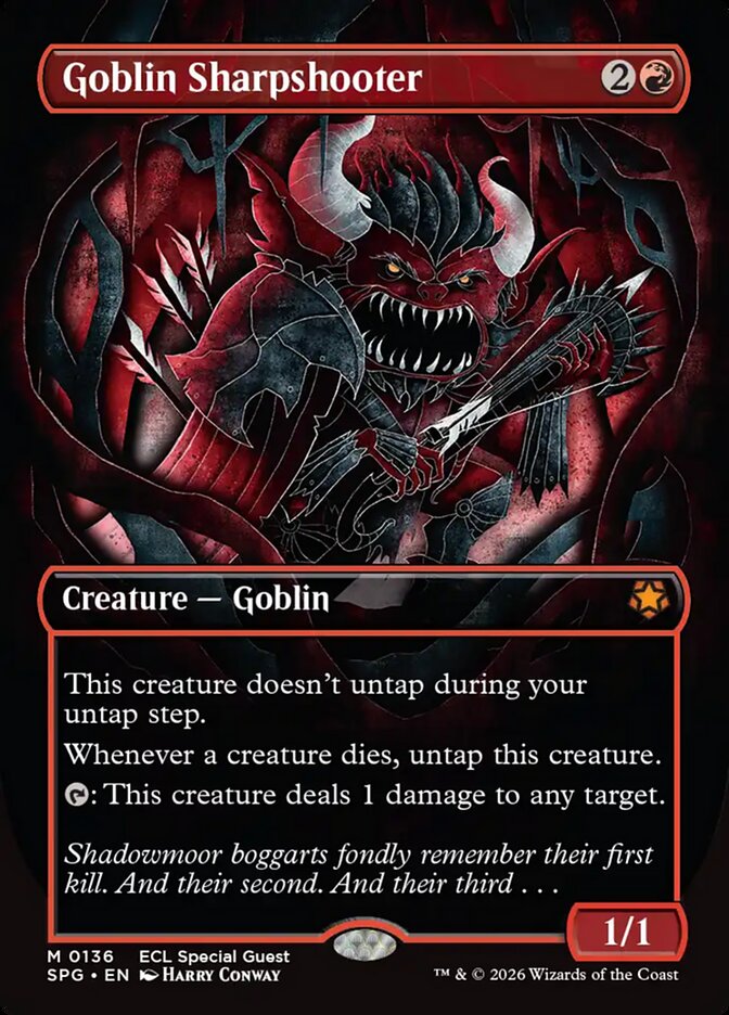 Goblin Sharpshooter 136 (Special Guests)  - Borderless Foil | Good Games Morley