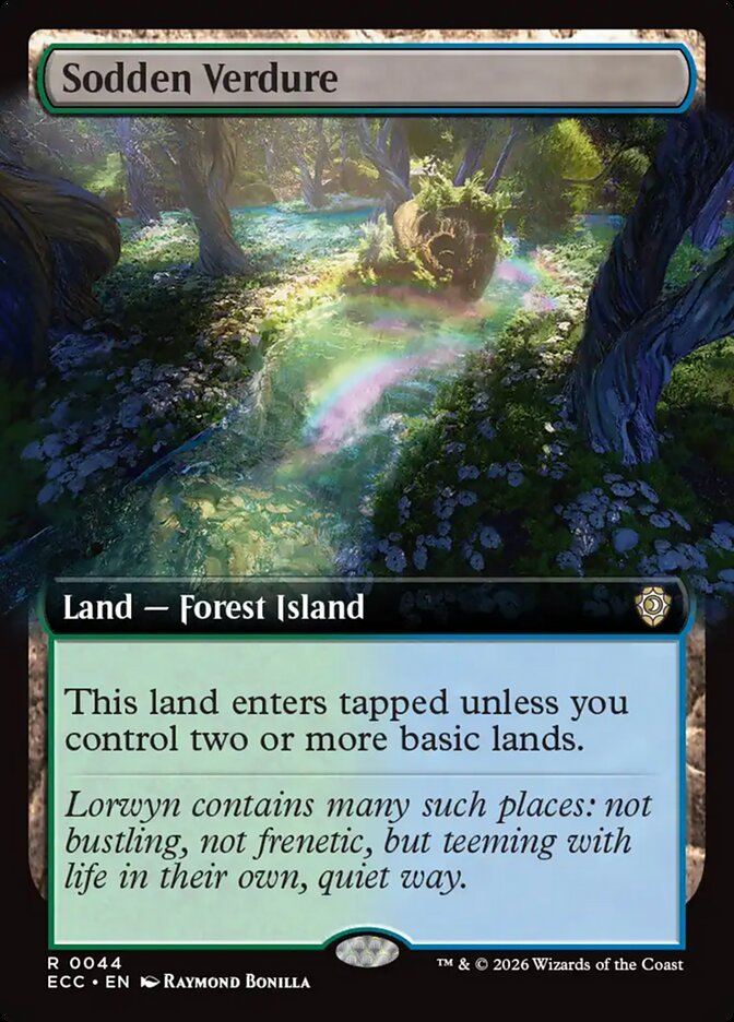 Sodden Verdure  44/176 (Commander: Lorwyn Eclipsed)  - Extended Art | Good Games Morley