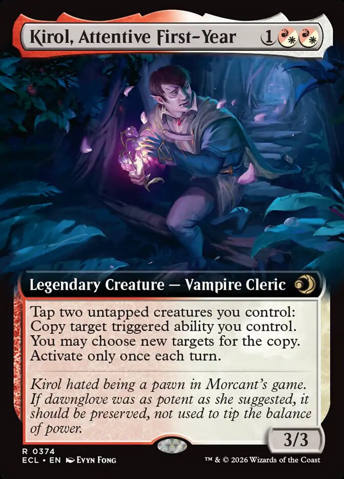 Kirol, Attentive First-Year  374/273 (Lorwyn Eclipsed)  - Extended Art Foil | Good Games Morley