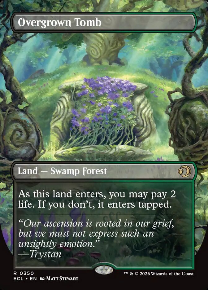 Overgrown Tomb 350/273 (Lorwyn Eclipsed)  - Borderless | Good Games Morley