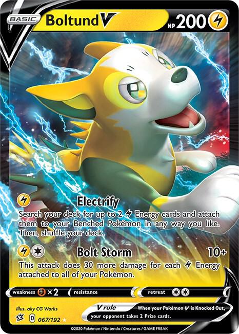 Boltund V 067/192 (SWSH02: Rebel Clash)  - Holofoil | Good Games Morley