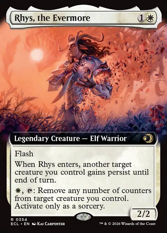 Rhys, the Evermore  354 (Lorwyn Eclipsed)  - Extended Art Foil | Good Games Morley