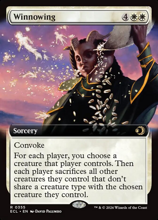 Winnowing  355/273 (Lorwyn Eclipsed)  - Extended Art Foil | Good Games Morley