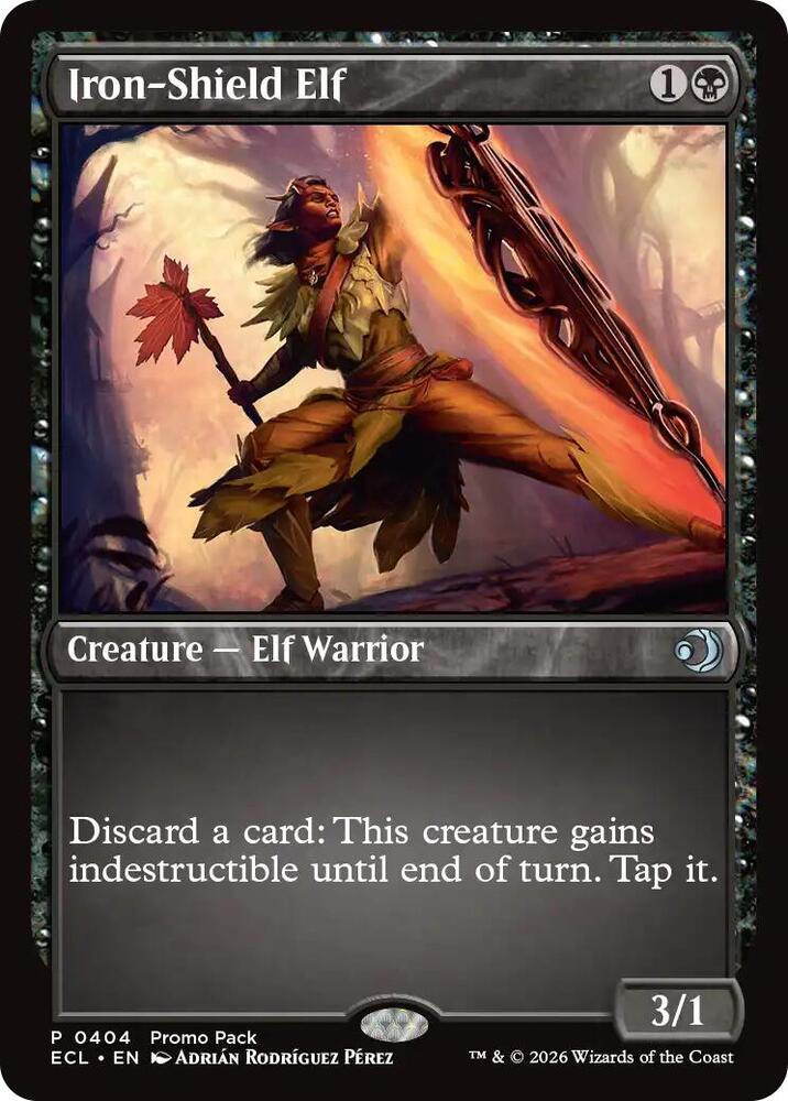 Iron Shield Elf 404 (Promo Pack: Lorwyn Eclipsed)  | Good Games Morley