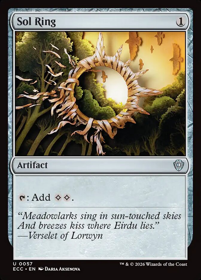 Sol Ring 57 (Commander: Lorwyn Eclipsed)  | Good Games Morley