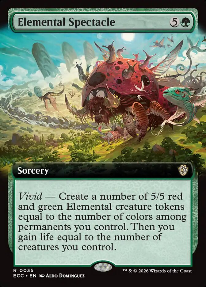 Elemental Spectacle  35/176 (Commander: Lorwyn Eclipsed)  - Extended Art | Good Games Morley