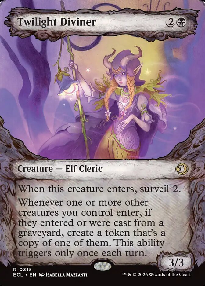 Twilight Diviner  315 (Lorwyn Eclipsed)  - Showcase Foil | Good Games Morley