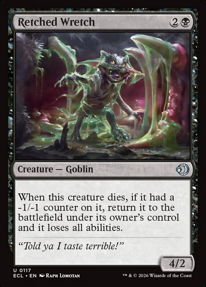 Retched Wretch 117/273 (Lorwyn Eclipsed)  - Foil | Good Games Morley