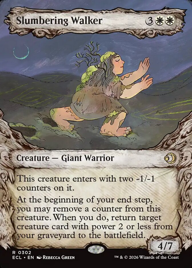 Slumbering Walker  302/273 (Lorwyn Eclipsed)  - Showcase Foil | Good Games Morley