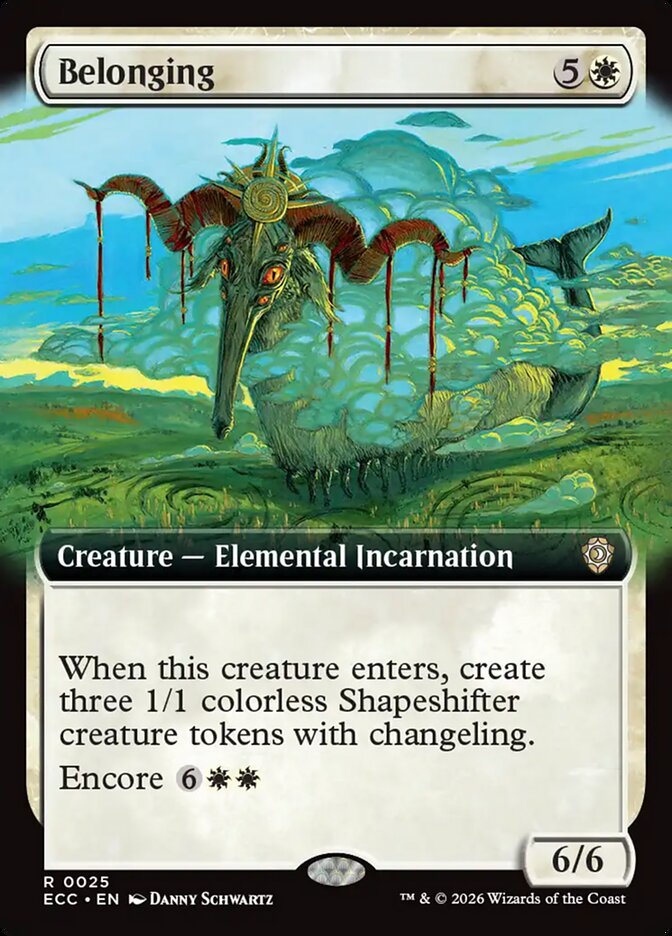 Belonging  25/176 (Commander: Lorwyn Eclipsed)  - Extended Art | Good Games Morley