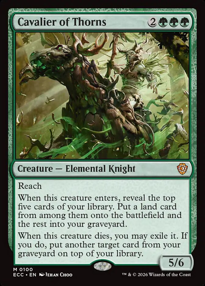 Cavalier of Thorns 100/176 (Commander: Lorwyn Eclipsed)  | Good Games Morley