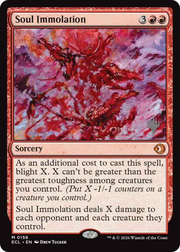 Soul Immolation 156p/87 (Promo Pack: Lorwyn Eclipsed)  - Foil | Good Games Morley