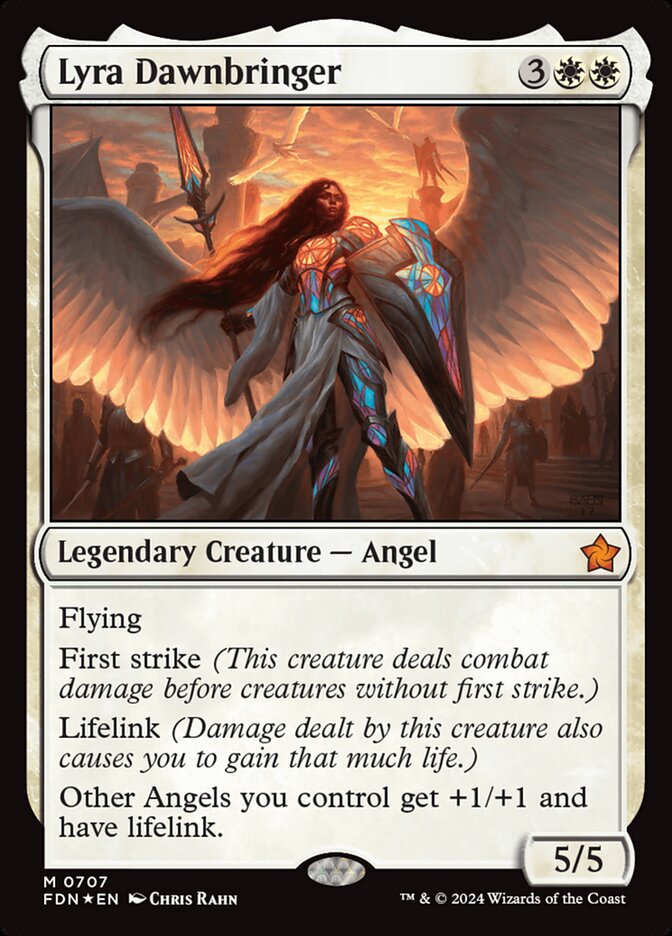Lyra Dawnbringer 707 (Foundations)  - Foil | Good Games Morley