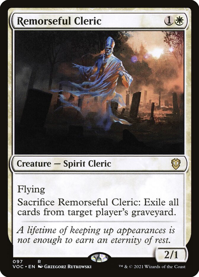 Remorseful Cleric 97/38 (Commander: Innistrad: Crimson Vow)  | Good Games Morley