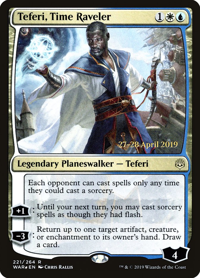 Teferi, Time Raveler 221s/176 (Prerelease Cards)  - Foil | Good Games Morley